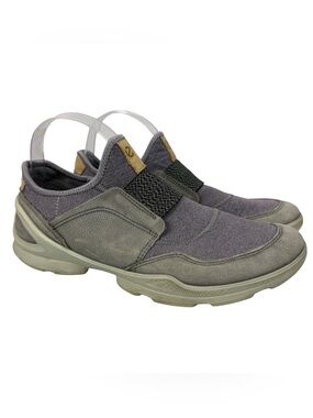 ECCO Biom Lite Slip On Gray Yak Leather Sneakers Size 38